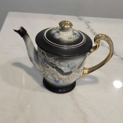 Vintage 1900's Japanese Moriage Dragonware Tea Kettle