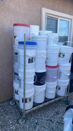 Buckets with lids.  2/$5