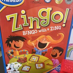 ZINGO GAME!  BINGO WITH A ZING! AGES 4 Up. 