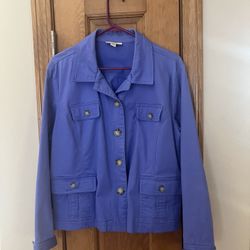 Periwinkle Appleseed’s Jacket Size Petite Xl 