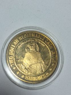 2 1996 Vintage Harrah's Casino $2 Coins