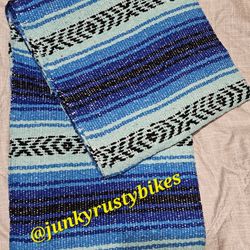 New Blue Falsa Mexican Blanket 