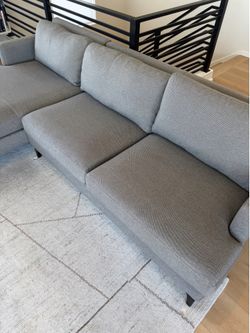 Sofa with chaise sectional, Room & Board