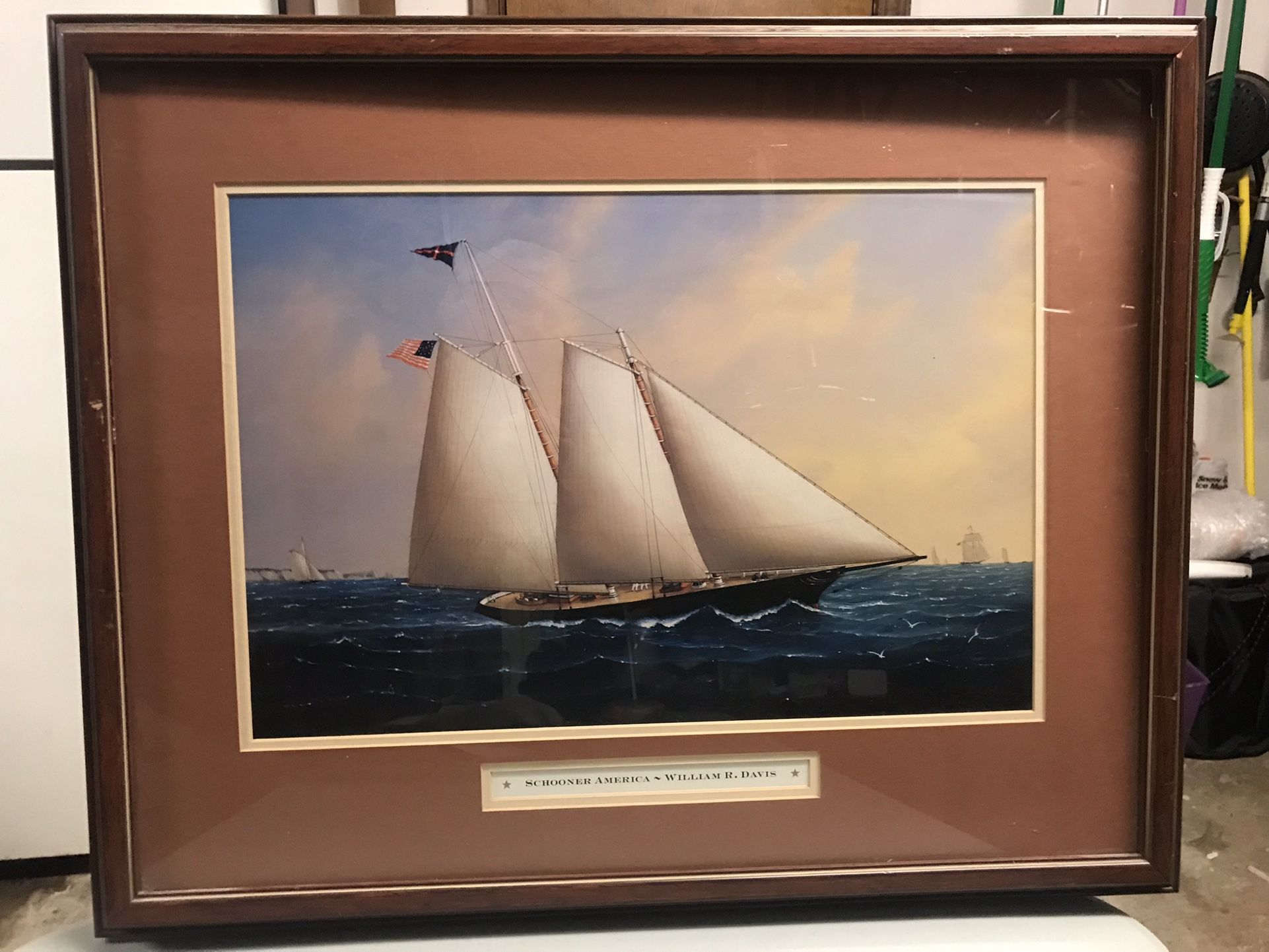 Schooner America by William R Davis