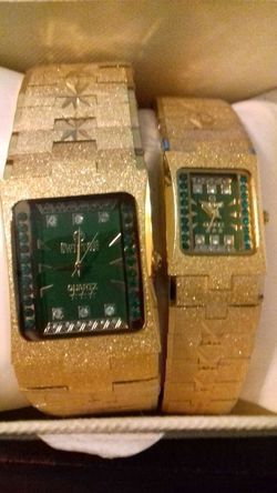 Swiston his and hers 18k gold plated watches for Sale in DeBary FL OfferUp
