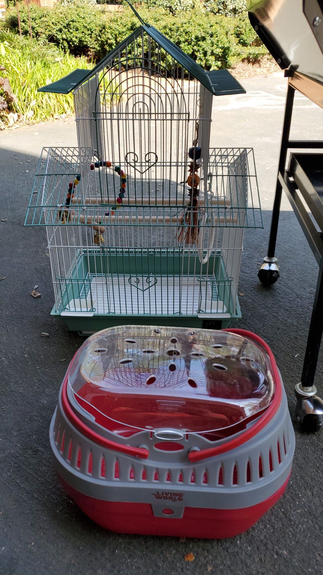 Bird cage and pet travel cage