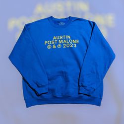 Post Malone Sweatshirt XL Austin Tour If Yall Weren't Here Id Be Crying Adult
