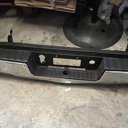 LA Zona Auto Parts 2015 to 2019 Chevy Silverado GM Sierra Chrome Rear Bumper Defensa Tracera Cromada No parking Sensor