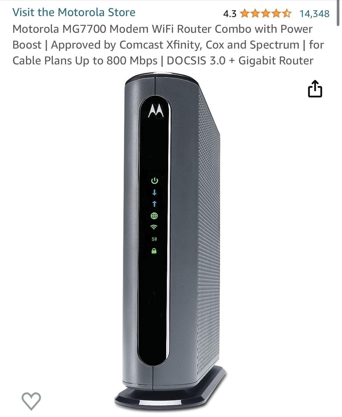 Router and Modem combo 
