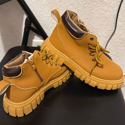 Brown Kids Boots