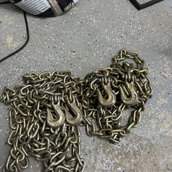 5/16 x 20’ - Grade 70 Tow Chain With Grab Hooks 