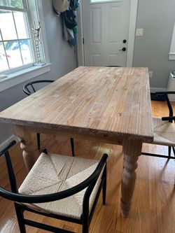 Dining table and chairs