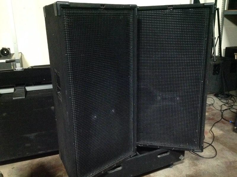 Two JBL SR4733 main speakers, two JBL SR4719 subwoofers