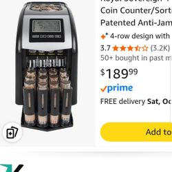Vending Machine Coin Counter Royal Sovereign