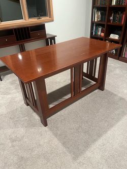 desk and credenza