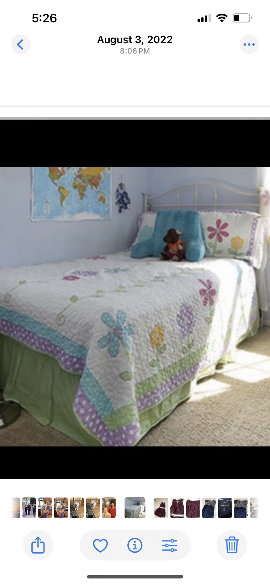 Girls Double Bed Set