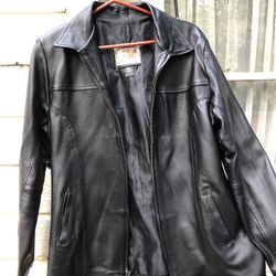 Real Black Leather Jacket 