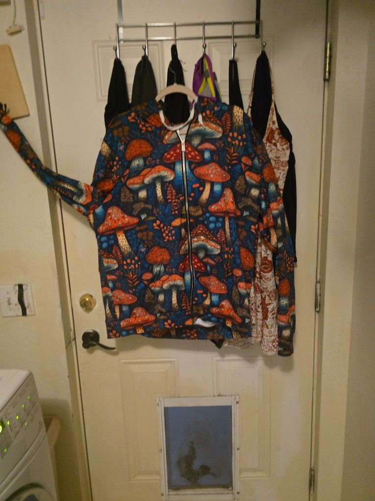 3xl Magic Mushroom Zip Up Hoodie