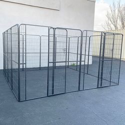 (NEW) $360 Heavy Duty 10x10x5ft Tall Pet Playpen 16-Panel Dog Crate Kennel Exercise Cage Fence