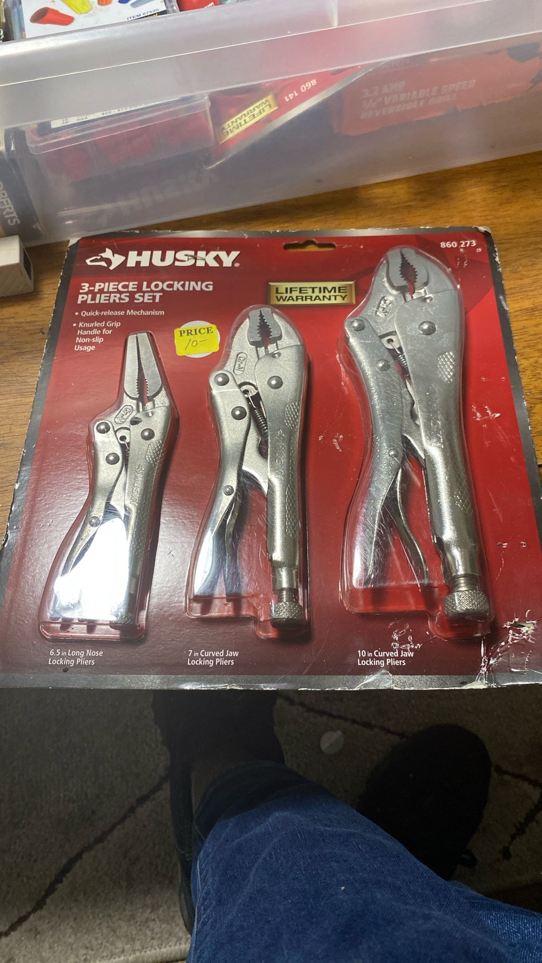 3 Piece Locking Pliers Set