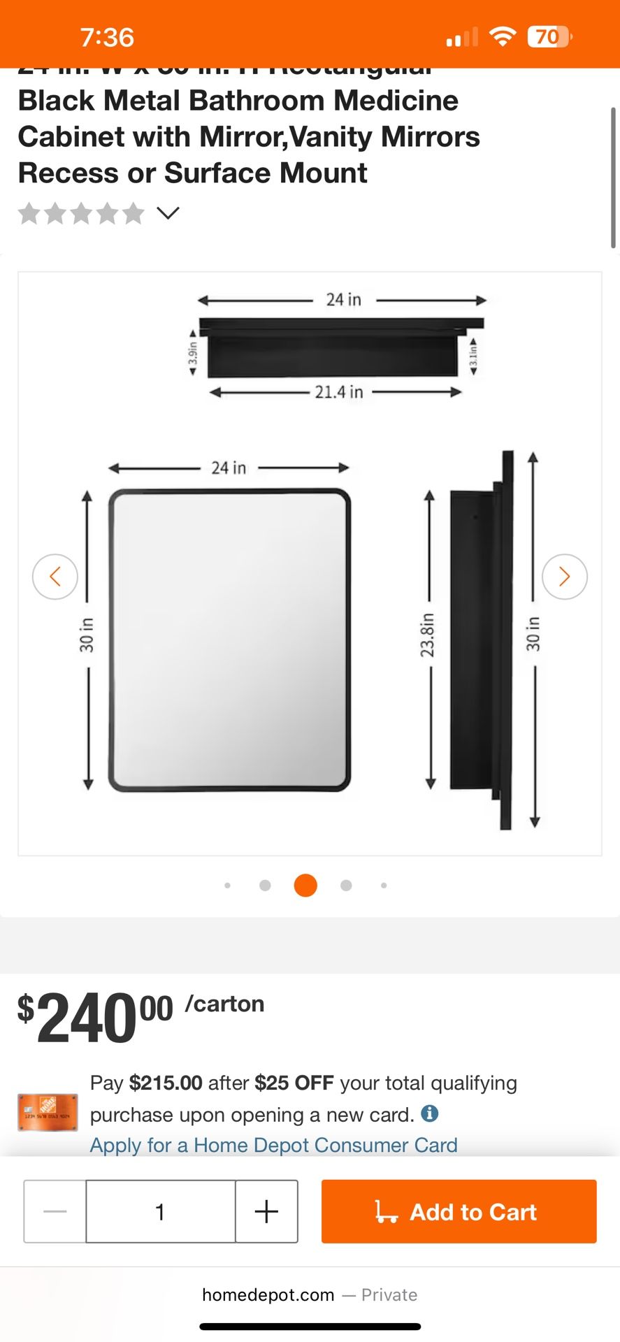 Cabinet with Mirror, Vanity Mirrors