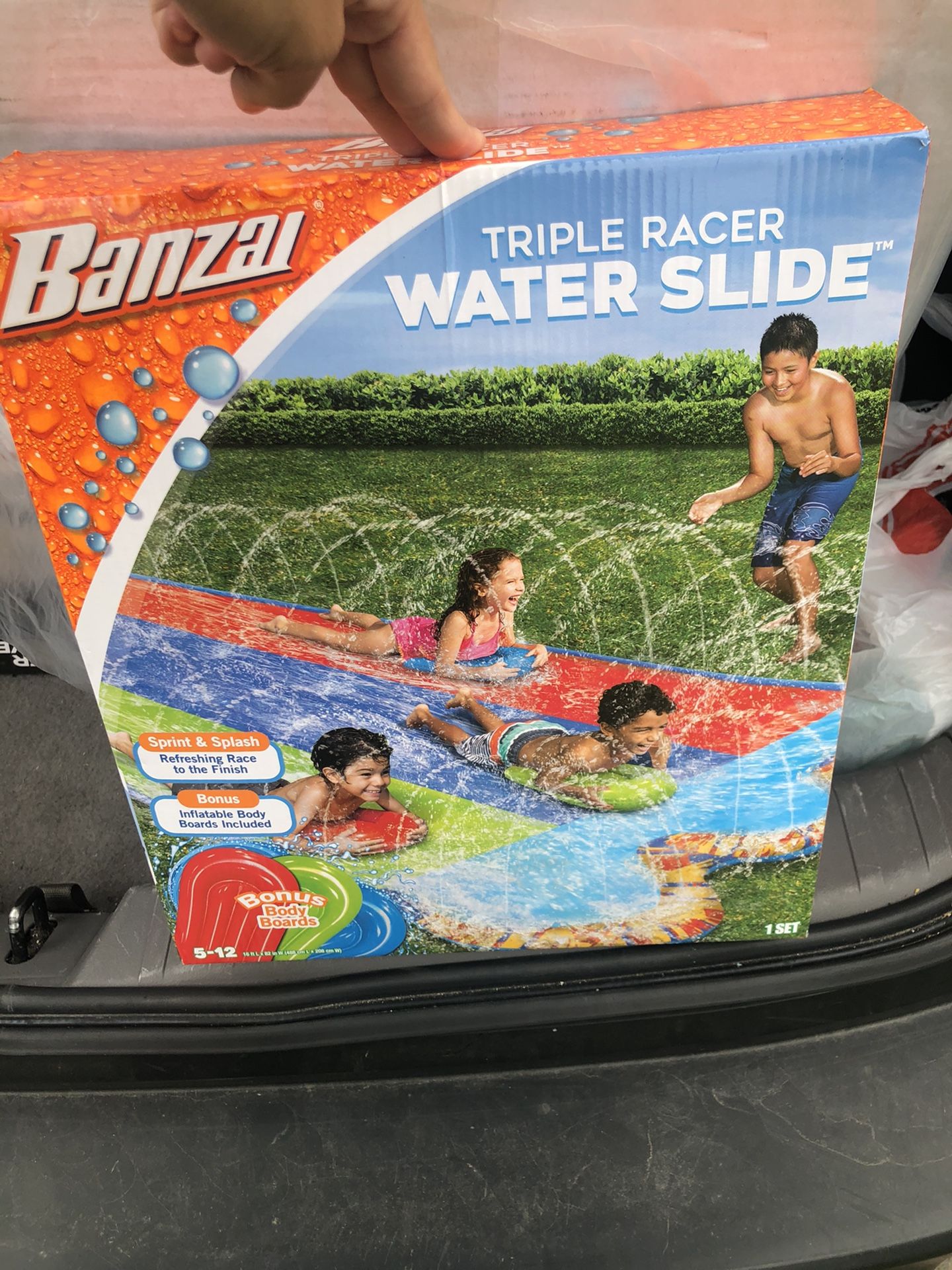 Triple Racer Water inflatable Slide