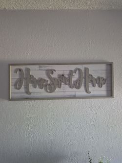 Home Sweet Home Framed Wall Sign