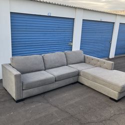 Delivery ~ Huge Gray Sectional Sofa 