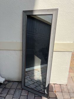 Beautiful home mirror / you can either hang up on wall or put it on the floor.