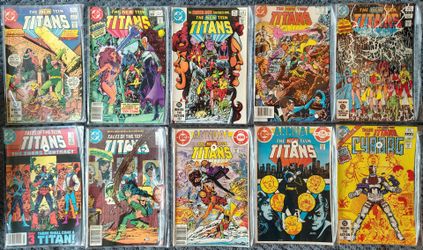 DC New Teen Titans Comic Lot – 10 Books incl. Tales #44 Nightwing Key