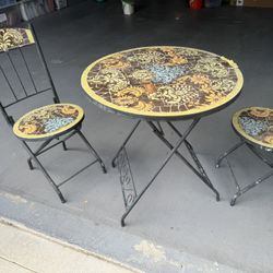 Mosaic Bistro Table Set