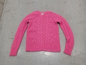 Crewcuts Girls Cable Knit Pink Sweater...Size 12