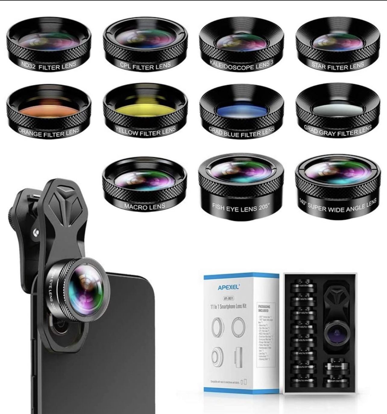 11 In 1 Attachable Phone Lenses Kit