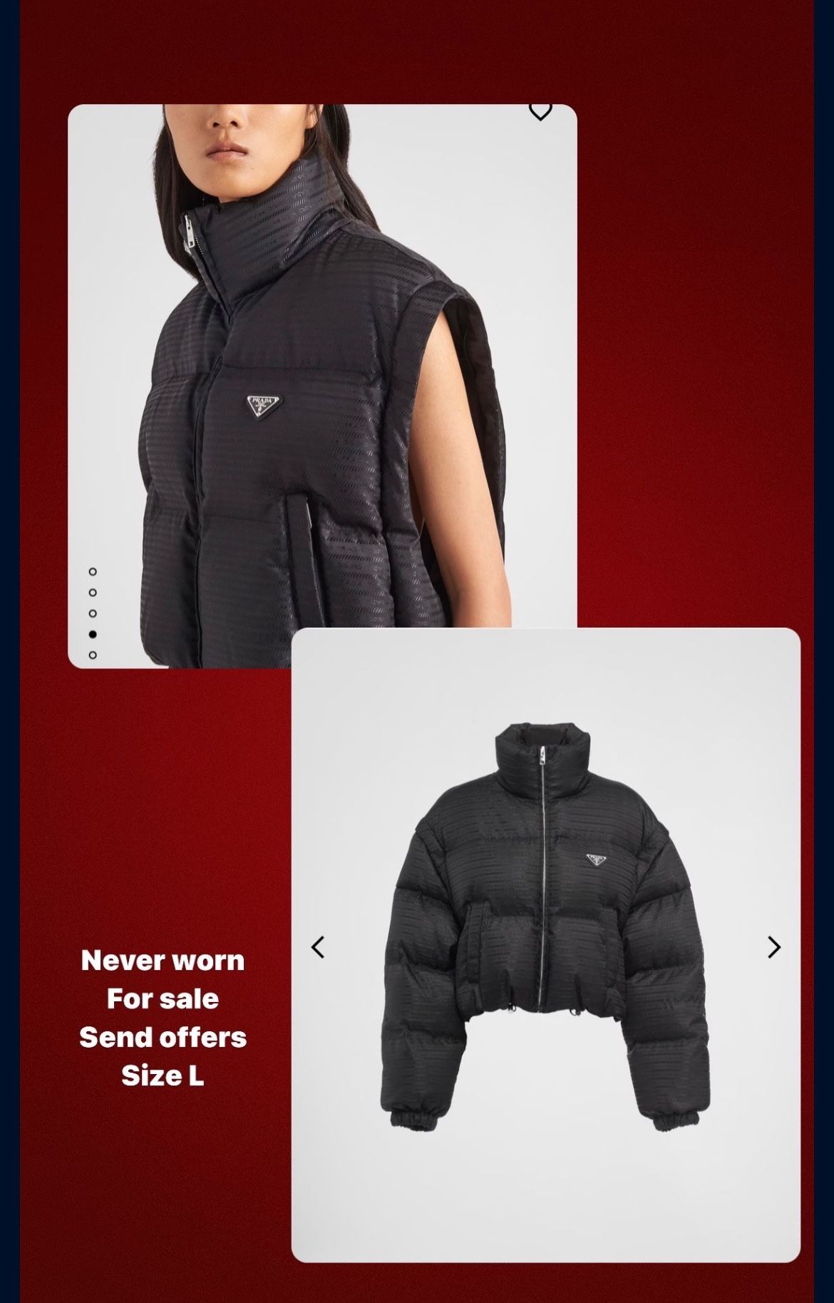 Designer Puffer Coat/Vest