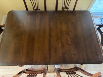 Canadel Custom Wood Table with Chairs