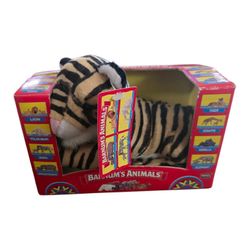 Barnums Animal Crackers Tiger 7" Plush Stuffed Bean Bag Animal Toy Nabisco NEW