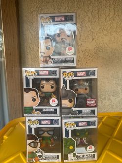 Funko Pop Marvel Spider-Man Villains Lot of 5