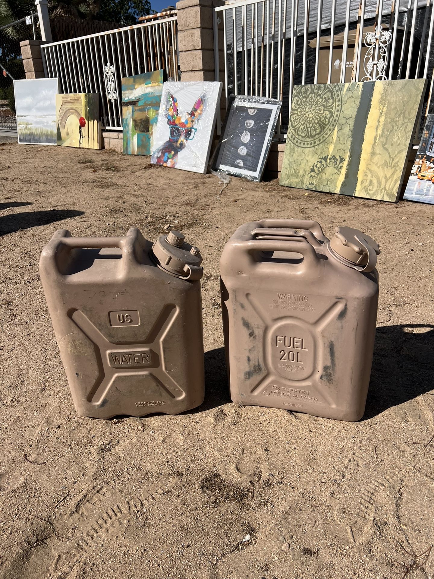 US Army Military 20L Diesel Fuel Can Truck Humvee Canister! $50/EACH