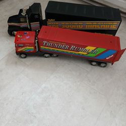 Large Vintage  Metal Simi-Trucks