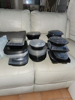 50 restaurant dishwasher safe ,sanitized containers w lids