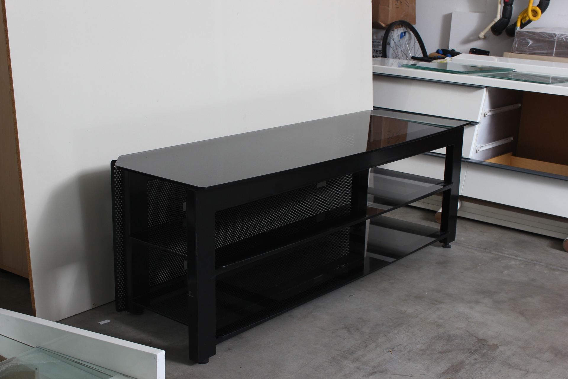 Sanus Steel Series TV Stand (Smoked Glass)