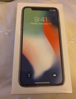 Iphone X 64gb Silver. Bought this week, brand new, unboxed. Can