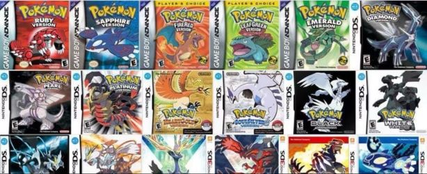 Pokémon Video Games for Pokemon cards