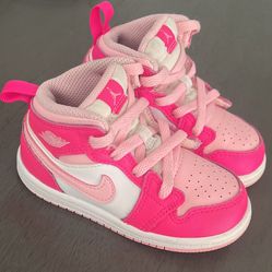 Girl Air Jordan 1s Toddler Pink 
