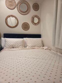 Queen Bed Frame+ Mattress + Topper & Protector – Complete Set