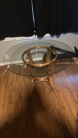 Glass table $50