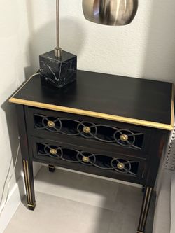 Nightstands and king bed with mattress