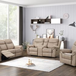 Manual Reclining Livingroom Furniture Sectional Couches 🛋 Only $49 Down