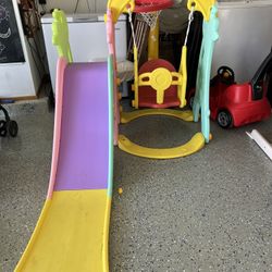 5 in 1 Toddler Slide and Swing Play Set