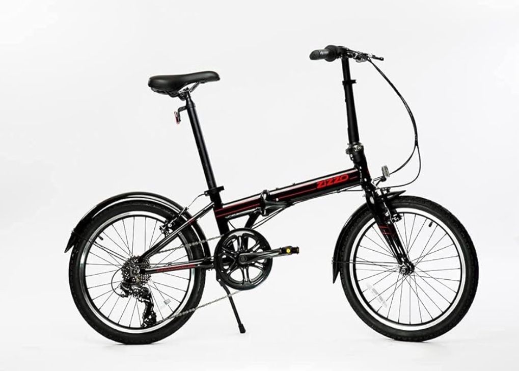 ZiZZO Via 20" Folding Bike 7-Speed Aluminum Frame Lightweight Genuine Shimano 26lb